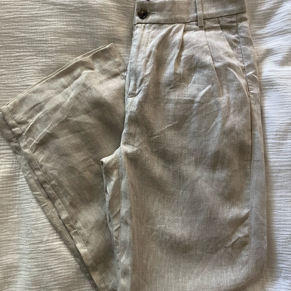 Banana Republic Beige Linen Pants